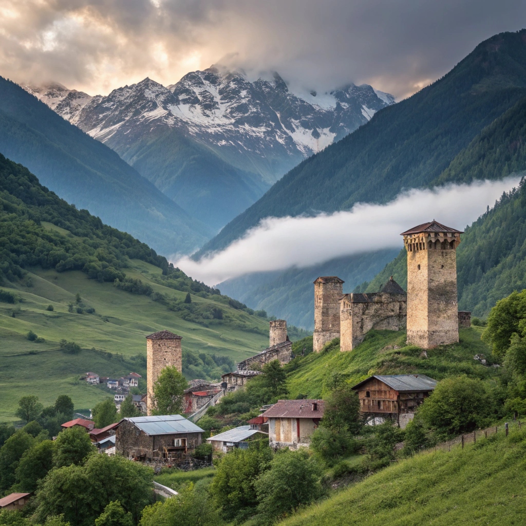 Mountain towers and nature — powerful travel routes in Georgia